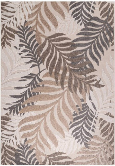 Sanat Outdoorteppich FLORAL in Creme und Beige, B/L: 120 x 170 cm - Bild 1