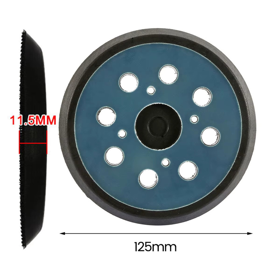 Hands DIY Schleifpad 5 Zoll mit 8 Löchern und 3/4 Zoll Gewinde für Exzenterschleifer und Polierarbeiten, 125 mm - Bild 4