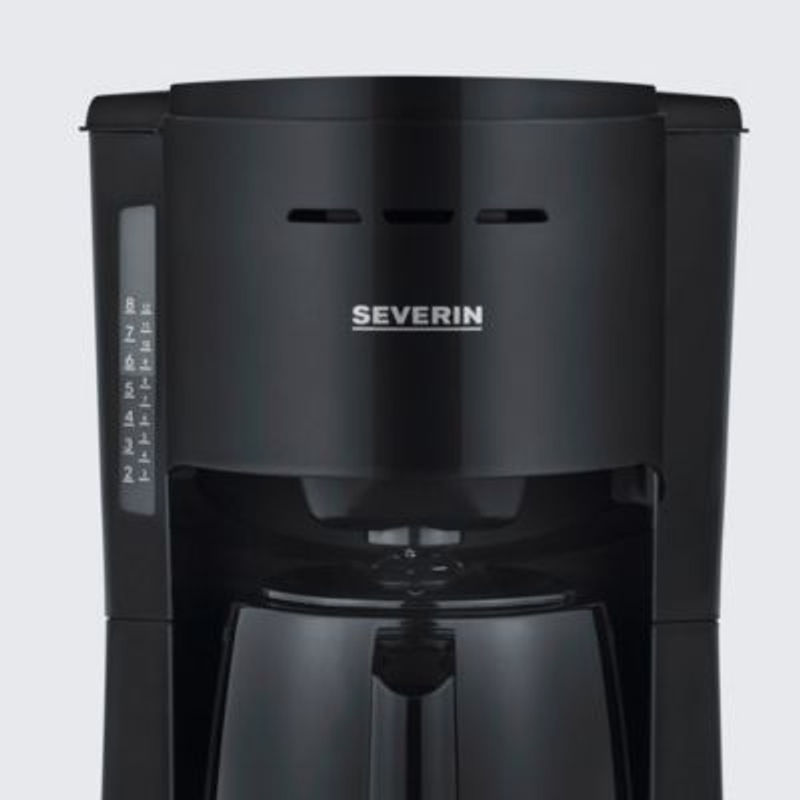 Severin Filterkaffeemaschine Schwarz mit Isolierkanne, 1,0 l Fassungsvermögen für 8 Tassen, 1.000 W, Schwenkfilter und Abschaltautomatik - Bild 3