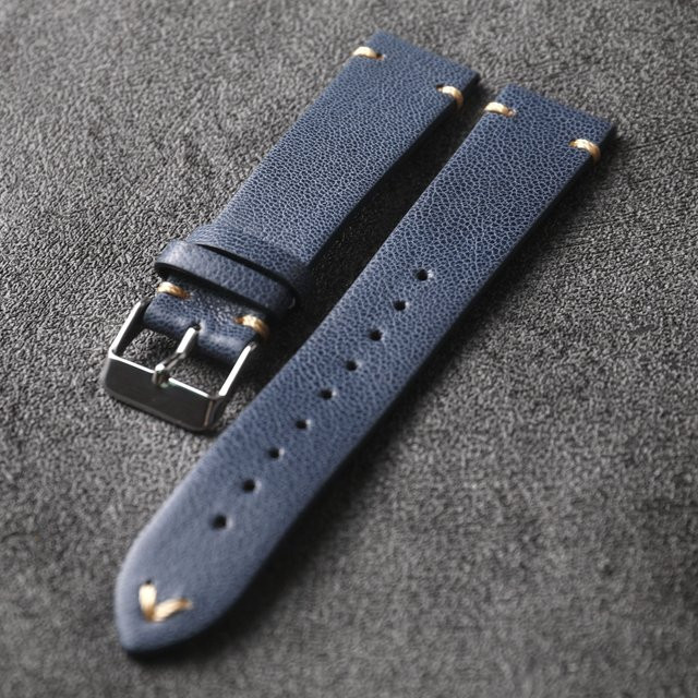 Raystray Armband, blaues französisches Ziegenleder, Herren - Bild 1