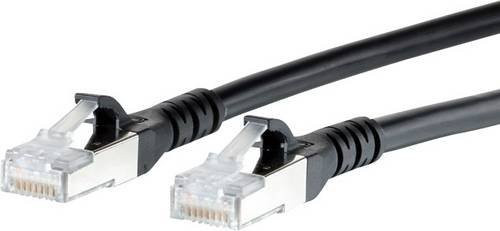 Metz Connect Patchkabel Cat6a S/FTP Ethernet LAN in Schwarz, 2,0 m - Bild 1