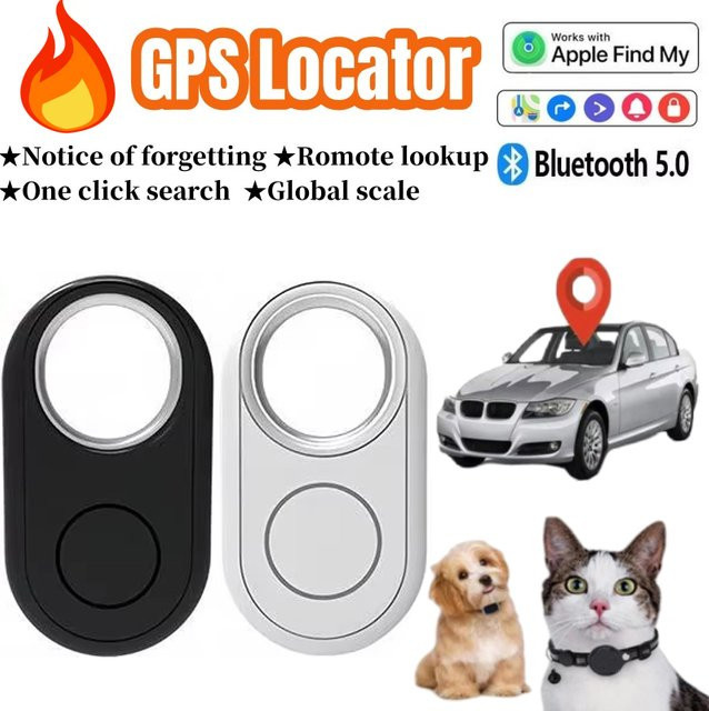 Mrgabwte GPS-Tracker für Samsung Android, kompatibler Bluetooth-Smart-Tag mit Google Find My zur globalen Positionierung und Anti-Verlust-Funktion, Schwarz - Bild 1