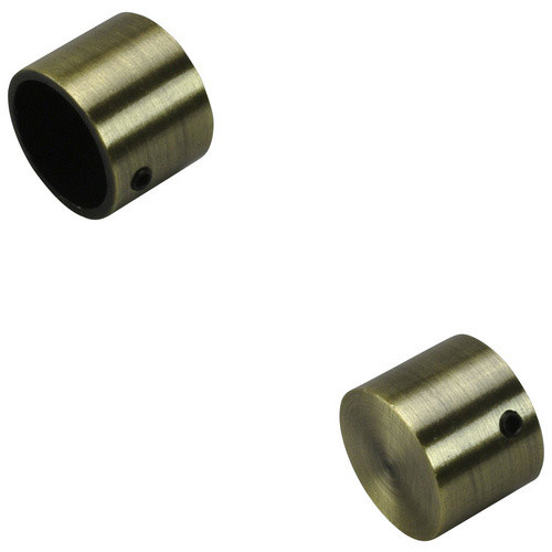 LIEDECO Endstück Kappe aus Metall in Bronze-Braun mit 20 mm Durchmesser - Bild 2