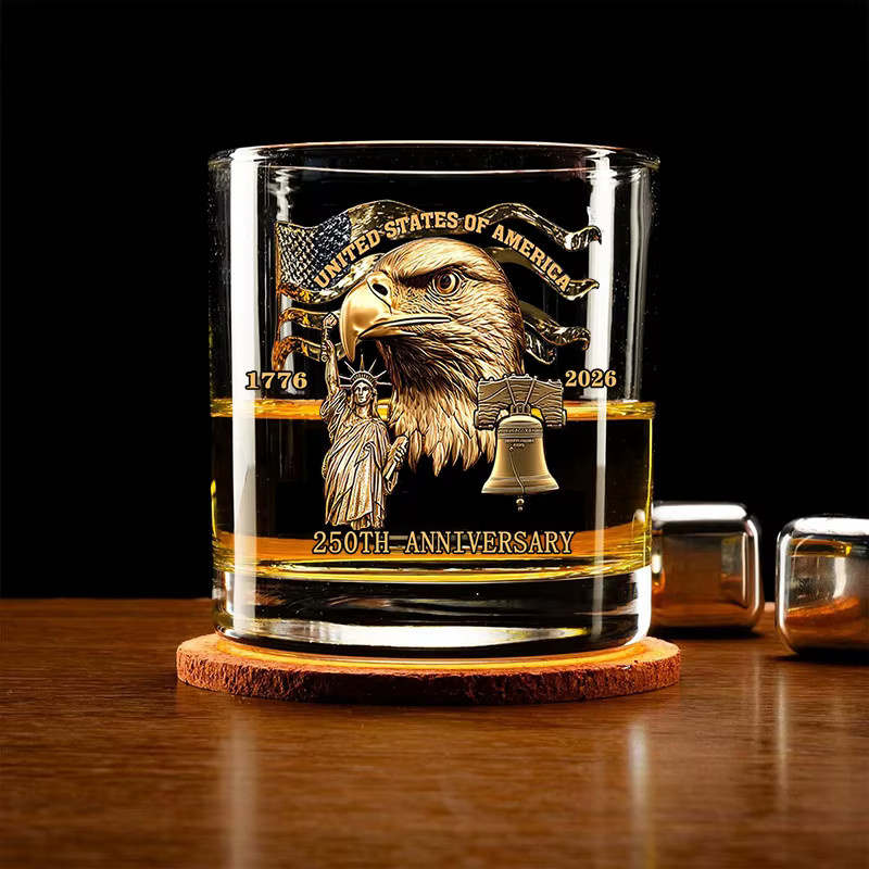 YWDL Whiskey-Glasbecher Tumbler aus Glas, transparent, 325 ml - Bild 4