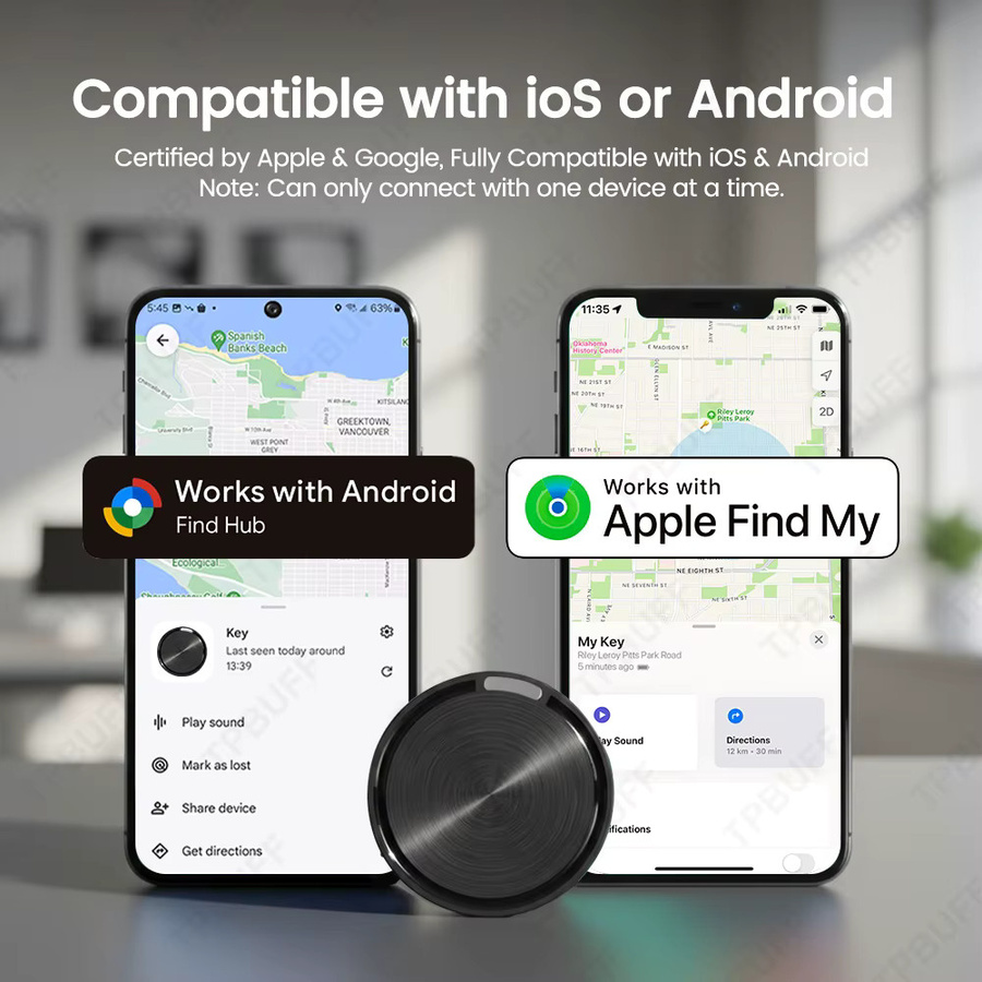 Google Find My GPS-Tracker für Android und iOS Smart Tag mit Bluetooth und GPS-Ortung zur Suche von Autoschlüsseln und Gegenständen - Bild 2