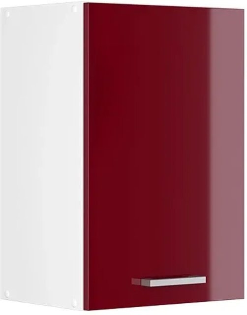 Vicco R-Line Hängeschrank Küchenschrank Hochglanz Bordeaux/Weiß B: 40 cm, H: 60 cm, T: 31 cm - Bild 1