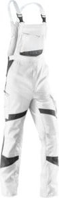 Kübler ActiviQ Latzhose 3250 weiß/anthrazit mit Reflexstreifen und Cordura - Bild 1