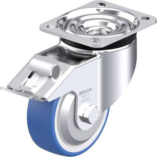 Blickle LK-POTHS 100KA-1-FI-FA Stahlblech-Lenkrolle aus verzinktem Stahl mit Rad-Durchmesser 100 mm und einer Tragfähigkeit von 200 kg - Bild 1