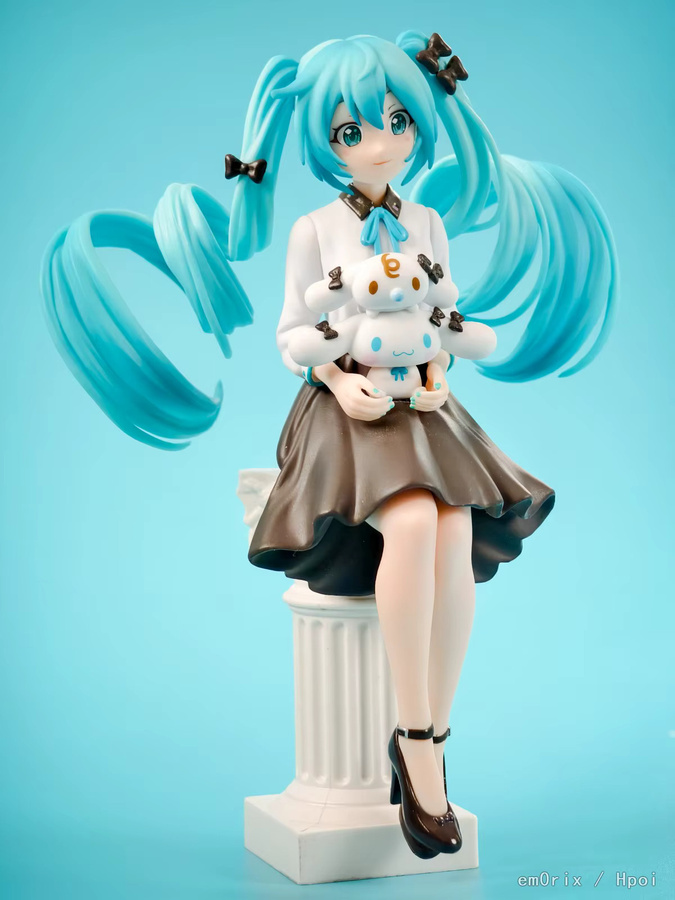 Bandai Hatsune Miku Großohriger Hund, Actionfigur, 14cm, Kunststoff - Bild 4