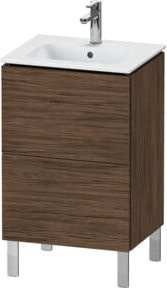 Duravit L-Cube Waschtischunterschrank in Nussbaum Dunkel, stehend, B: 52 cm, T: 42,1 cm, H: 70,4 cm - Bild 1