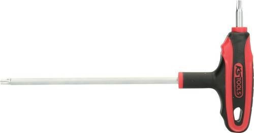 KS Tools ERGOTORQUEplus T-Griff-TX-Winkelstiftschlüssel TB 27 in Silber und Rot - Bild 1