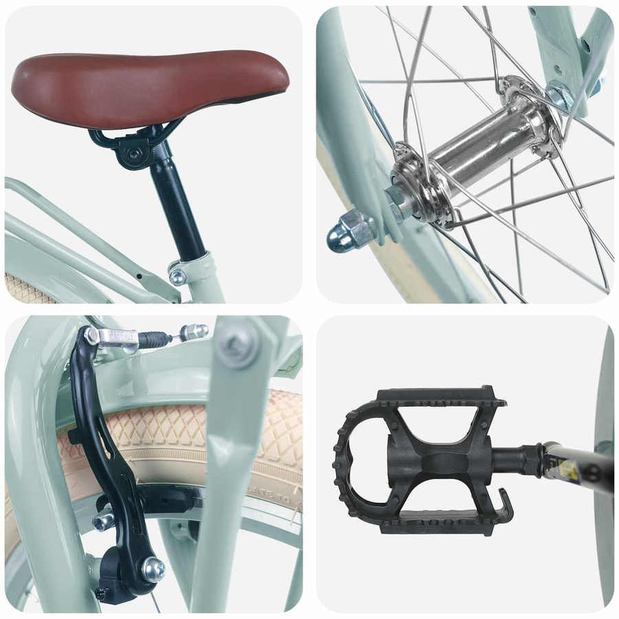 vidaXL Kinderfahrrad 18 Zoll Hellgrün für 5-7 Jahre Alt - Bild 2