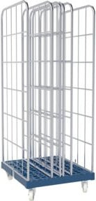 HMH rolltainer Rollplatte 1650 mit Stecksystem, Farbe Blau, B/T: 72,4 x 81,5 cm - Bild 1