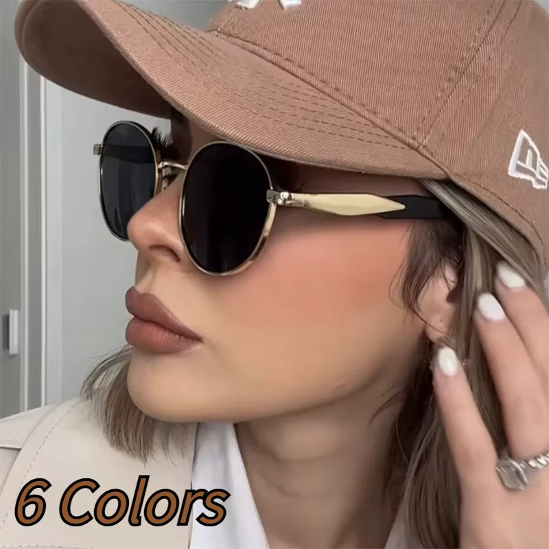 MDOD Sonnenbrille, rund, Metall, Unisex - Bild 2