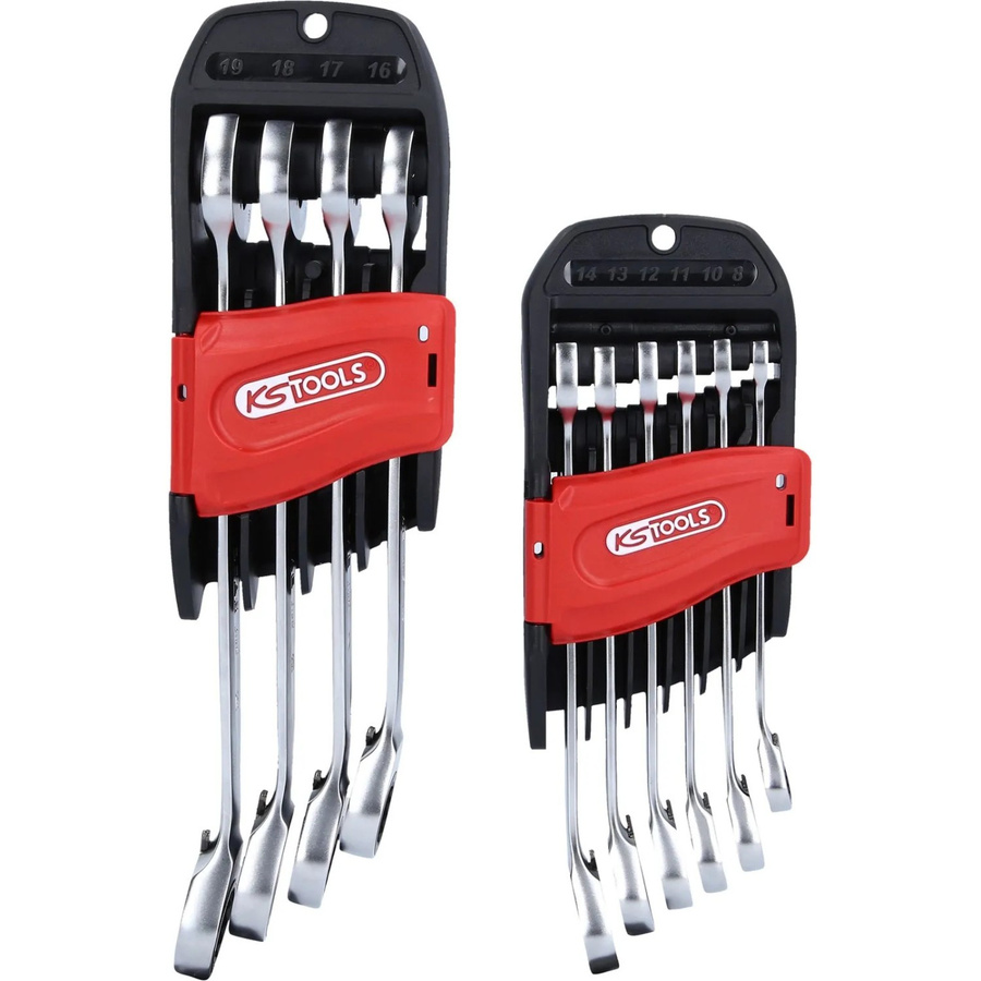 KS Tools DUO Gearplus Ratschenringmaulschlüssel Set, 10-teilig, umschaltbare Maul-Ratschenfunktion, Chrome Vanadium - Bild 2