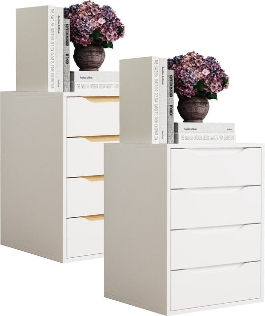 VCM Nachtschrank Malira M Beistelltisch für dein Schlafzimmer, H x B x T: 61 x 46 x 42 cm - Bild 1