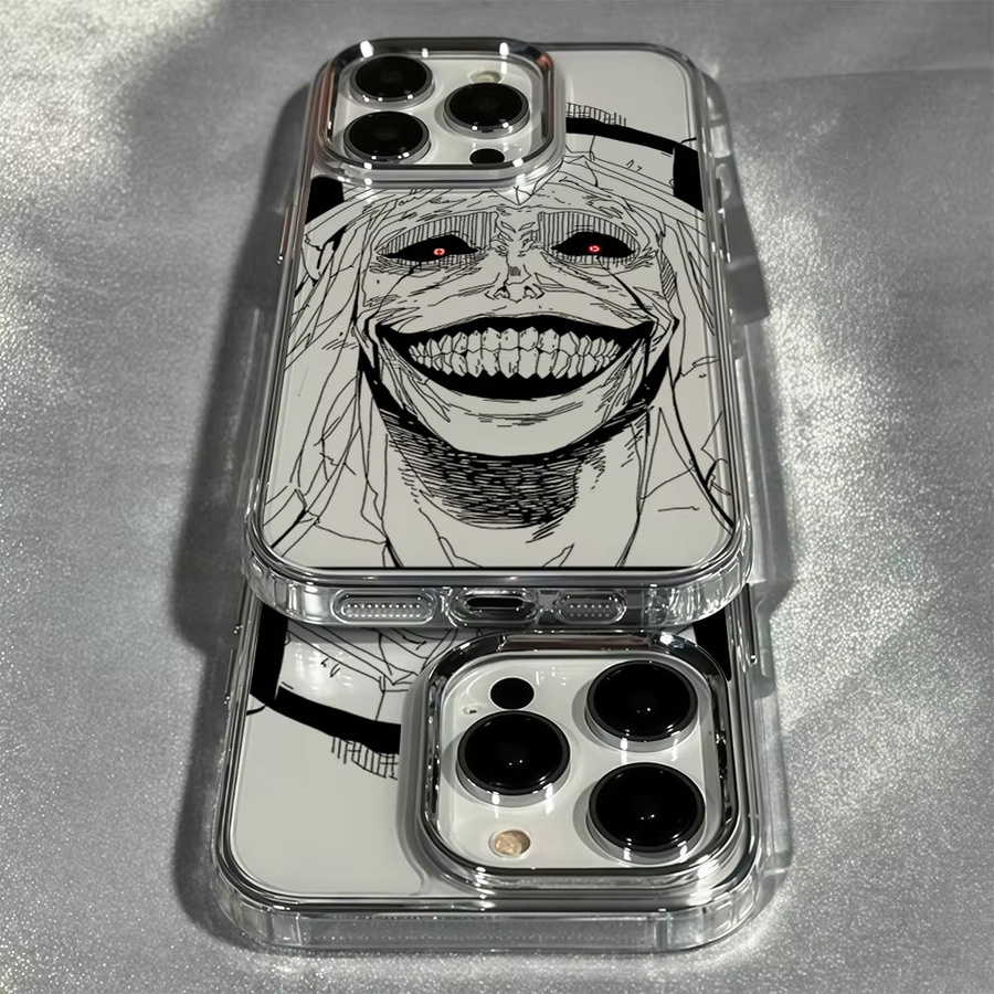 Aurbe Handyhülle mit silbernem Linsenrahmen und Anime Solos Levels Design in Transparent für iPhone 17 16 15 14 13 12 11 Pro Max und 16E - Bild 3