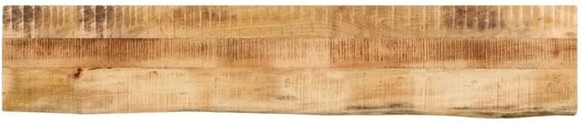 vidaXL Tischplatte aus Massivholz Mangoholz in Braun mit Baumkante, B/T/H: 180 x 30 x 3,8 cm - Bild 1