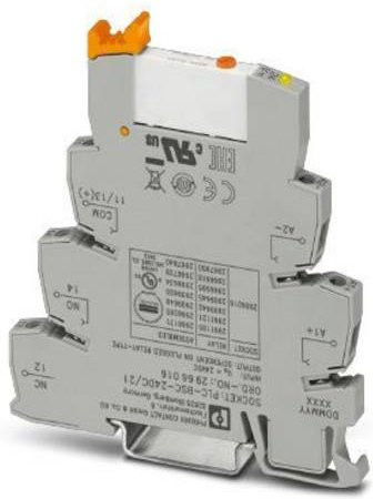 Phoenix Contact PLC-RSC- 24DC/21/MS Relaisbaustein, 24 V/DC, 6A, 1 Wechsler, grau - Bild 1