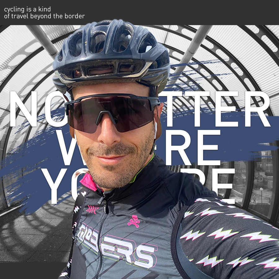 Kapvoe Sportsonnenbrille, Vollrand, Kunststoff, Herren - Bild 2