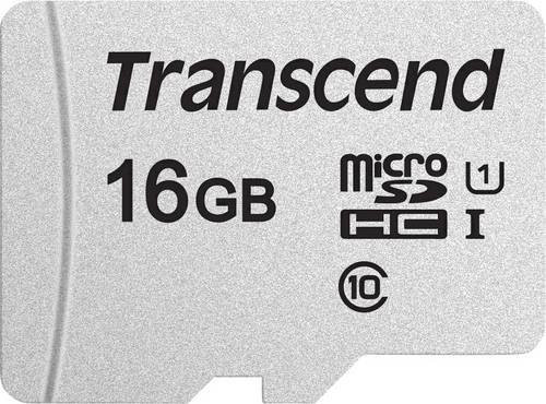 Transcend Premium 300S microSDHC-Speicherkarte 16GB Class 10 UHS-I mit SD-Adapter - Bild 1