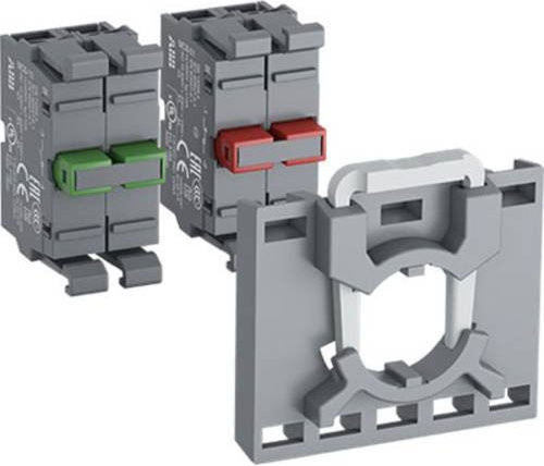 ABB MCBH-21 Kontaktmodul in Grau mit 1 Öffner und 2 Schließern - Bild 1