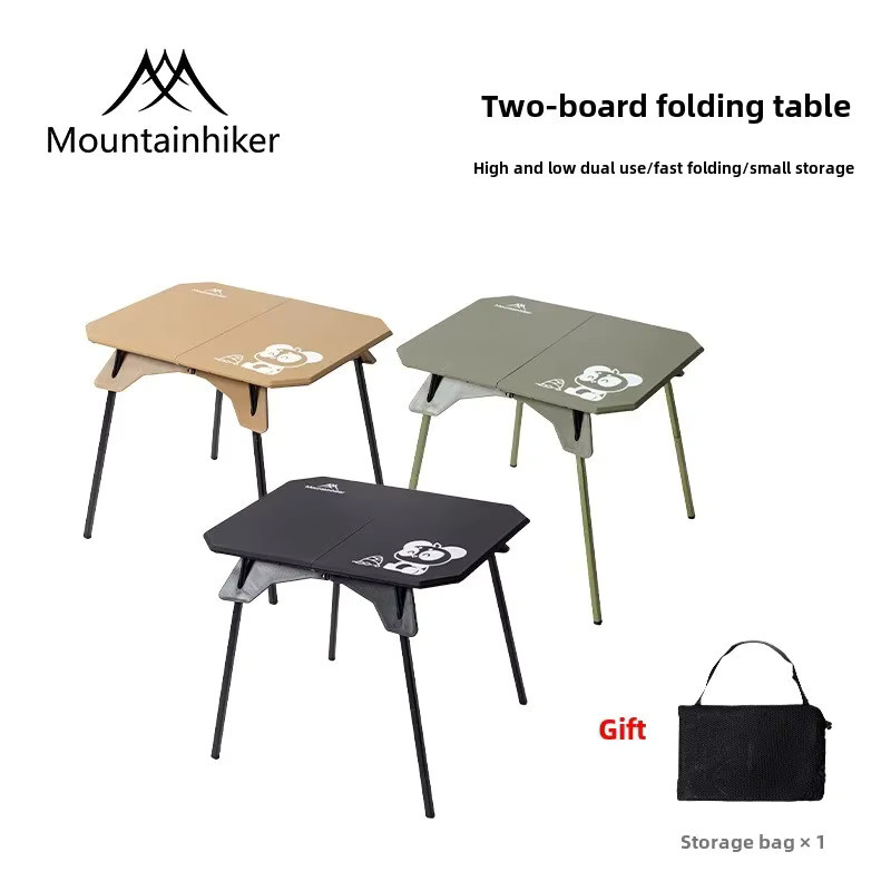 Mountainhiker Multifunktionaler klappbarer Campingtisch in Schwarz und Grün für Outdoor, Wandern und Angeln - Bild 3