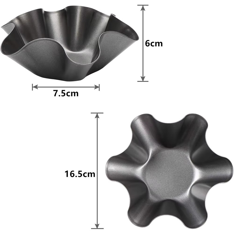 LMETJMA Tortilla Pan Set aus Carbonstahl mit Antihaftbeschichtung zur Herstellung von Tortilla Shells und Taco-Schalen - Bild 2