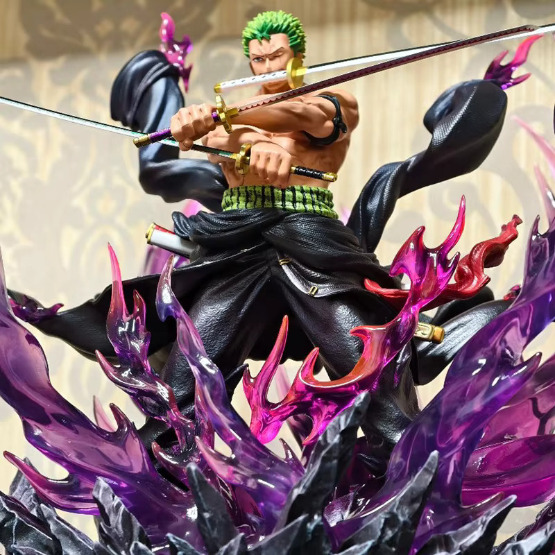 Bandai One Piece Zoro Anime Figur, PVC Statue, Kunststoff, Mehrfarbig - Bild 3