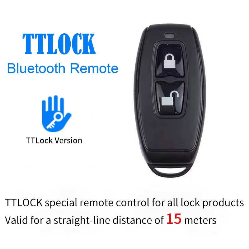TTlock Schlüsselanhänger R1 kabellose Fernbedienung für Smart Lock Türzugangsgeräte mit TTLock App, 2,4 GHz und 868 MHz, Schwarz - Bild 2