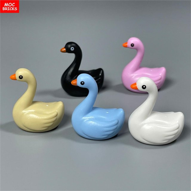 Yiran toy MOC Bausteine Tier Ente Schwan, Konstruktionsbausteine, ab 6 Jahren - Bild 1
