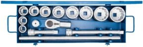 Gedore D 21 EMU-10 Steckschlüssel-Satz 1" 15-teilig mit UD-Profil aus Chrome Vanadium in Blau - Bild 1