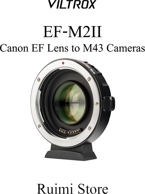 Viltrox EF-M2II Autofokus-Adapterring für Canon EF Objektive auf M43 Mount, Schwarz - Bild 1