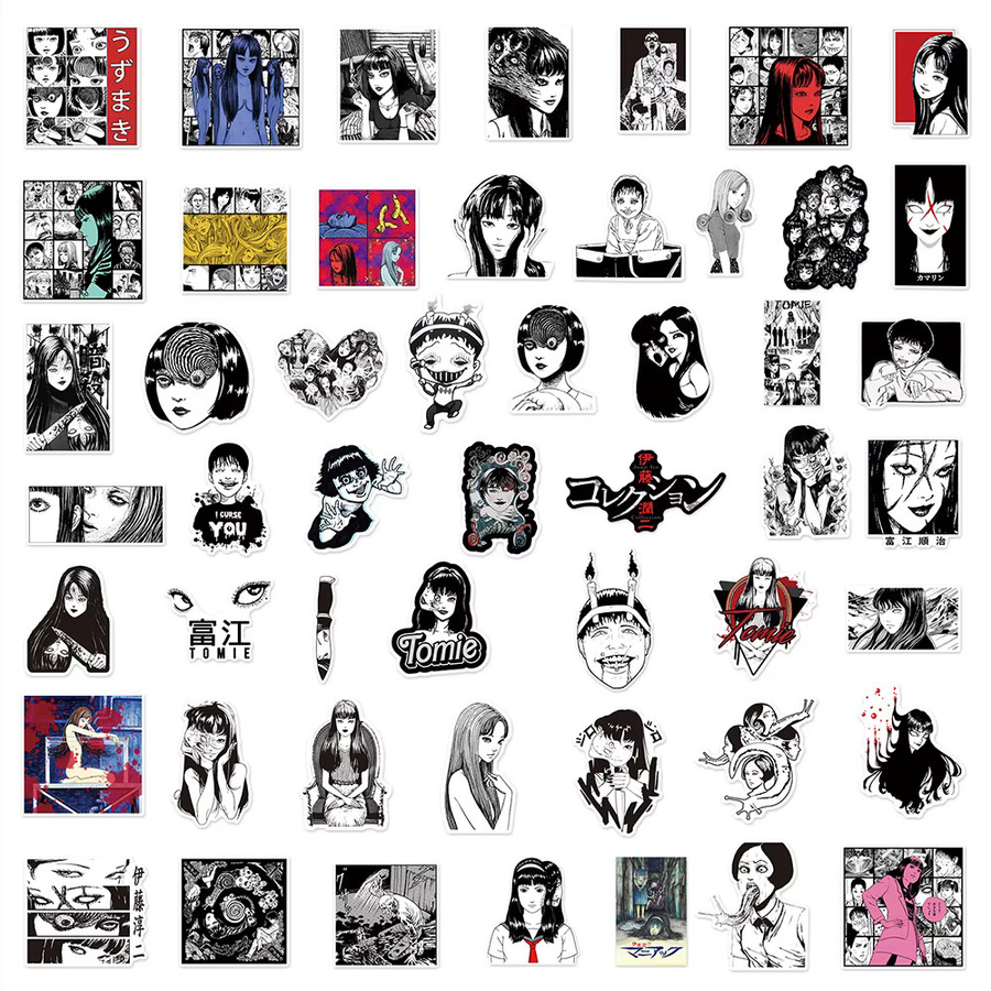 Bandai Junji Ito Tomie Horror Anime Mädchen Aufkleber, Sticker - Bild 4