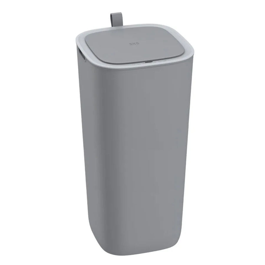 PROREGAL Moderner Quadratischer Abfalleimer mit Smart Sensor, Grau, H x B x T: 59 x 27 x 27 cm - Bild 2