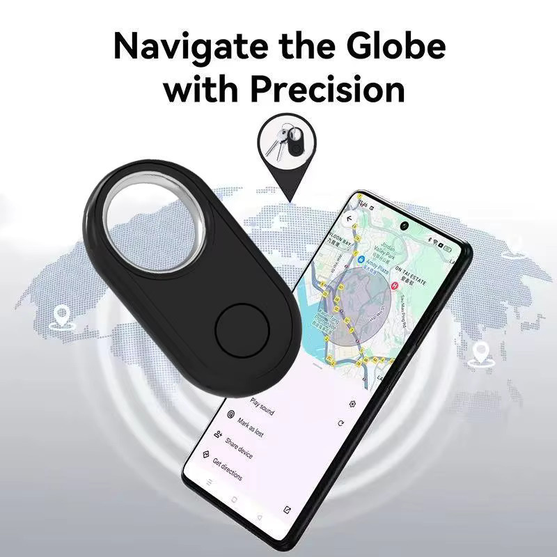 Mrgabwte GPS-Tracker für Samsung Android, kompatibler Bluetooth-Smart-Tag mit Google Find My zur globalen Positionierung und Anti-Verlust-Funktion, Schwarz - Bild 3