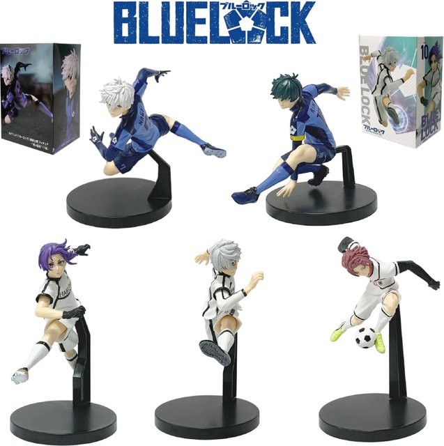 Bandai Blue Lock Anime Figur Itoshi Nagi No. 10 PVC Modell Multicolor - Bild 1