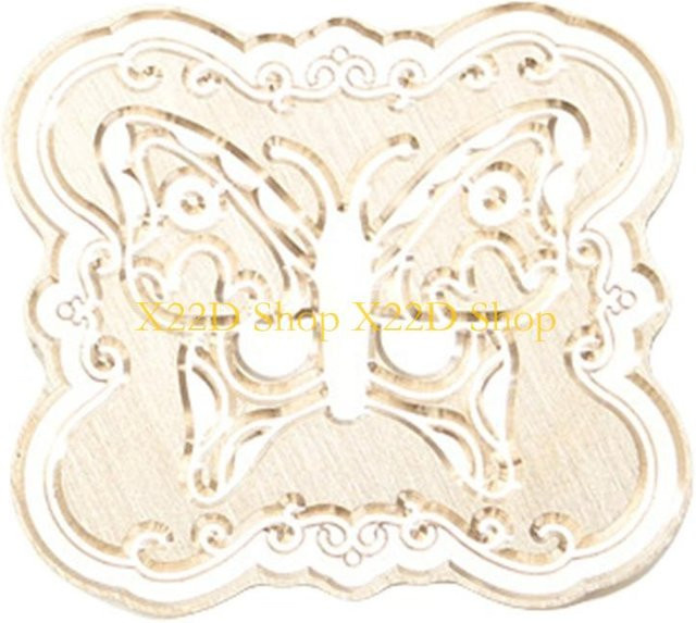 X22D Wachssiegelstempel Schmetterling Serie in Gold für Scrapbooking, Hochzeitsdekoration und Fotobücher - Bild 1