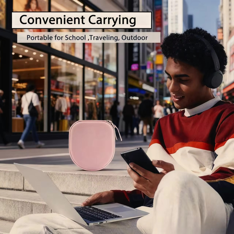 Tragbare Kopfhörerhülle für JBL Tune 510BT 520BT 720BT 770NC 660NC 670NC und Sony WH-CH720N WH-CH520, Kopfhörertasche in Schwarz oder Pink - Bild 5