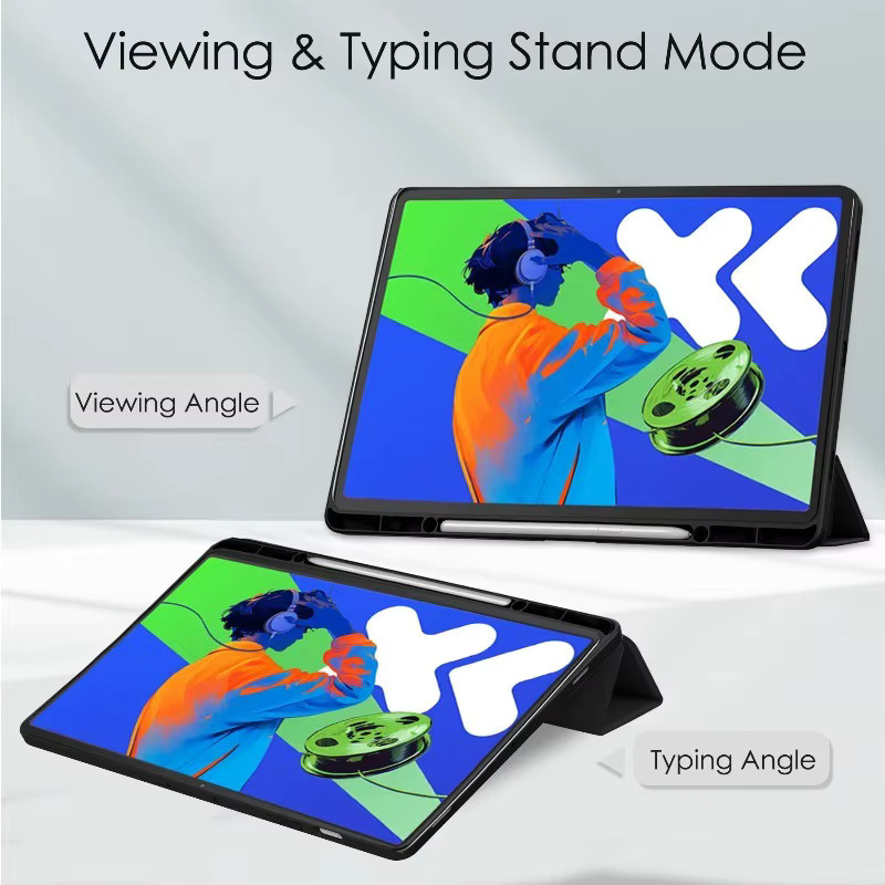 Magnetische faltbare Flip-Standabdeckung für Lenovo Xiaoxin Pad Pro / Idea Tab Pro 12.7 2025 Tablet-Hülle TB373FU/TB375FC in Schwarz oder Lila - Bild 2
