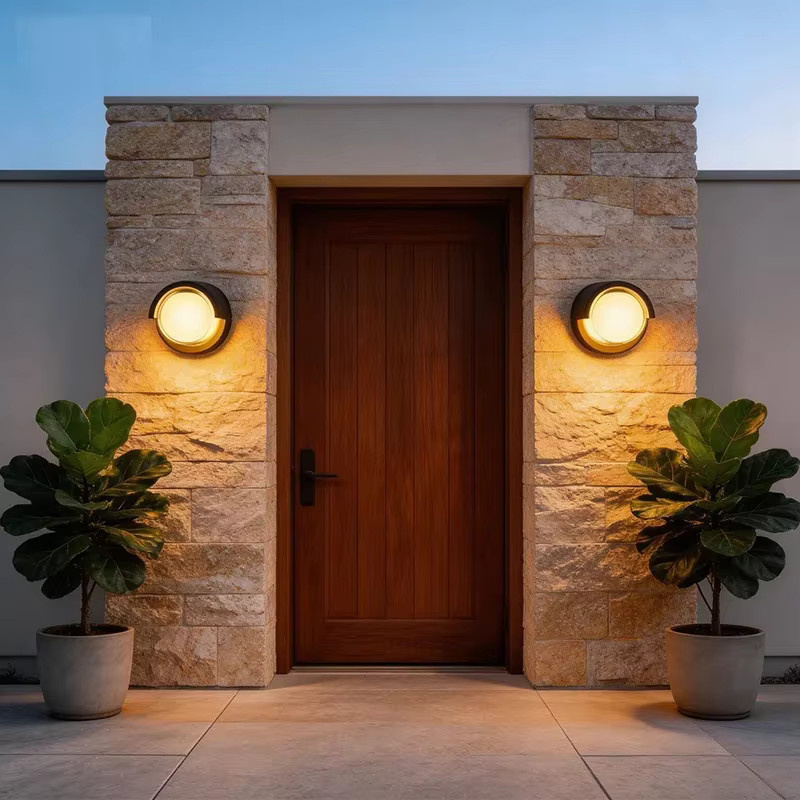 TRAZOS LED Außenwandleuchte in Weiß, moderne Up-Down Wandlampe mit warmweißem Licht, IP66 wasserdicht für Garten, Balkon und Veranda - Bild 3