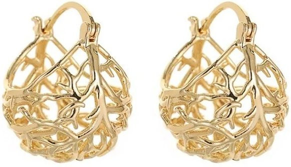 Huitan Creolen, Gold, Damen - Bild 1