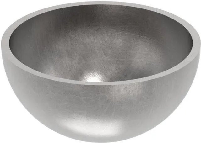 FeNau Halbhohlkugel aus Edelstahl in Silber, Durchmesser: 50 mm, Wandstärke: 2,0 mm - Bild 1