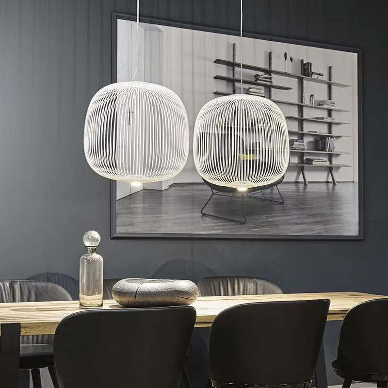 Foscarini Speichen 1/2 Suspension Pendelleuchte Weiß für Esszimmer, Bar und Küche - Bild 3