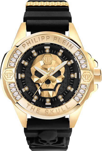 Philipp Plein Armbanduhr, Quarz, Edelstahl, Schwarz, 41 mm, Unisex - Bild 1