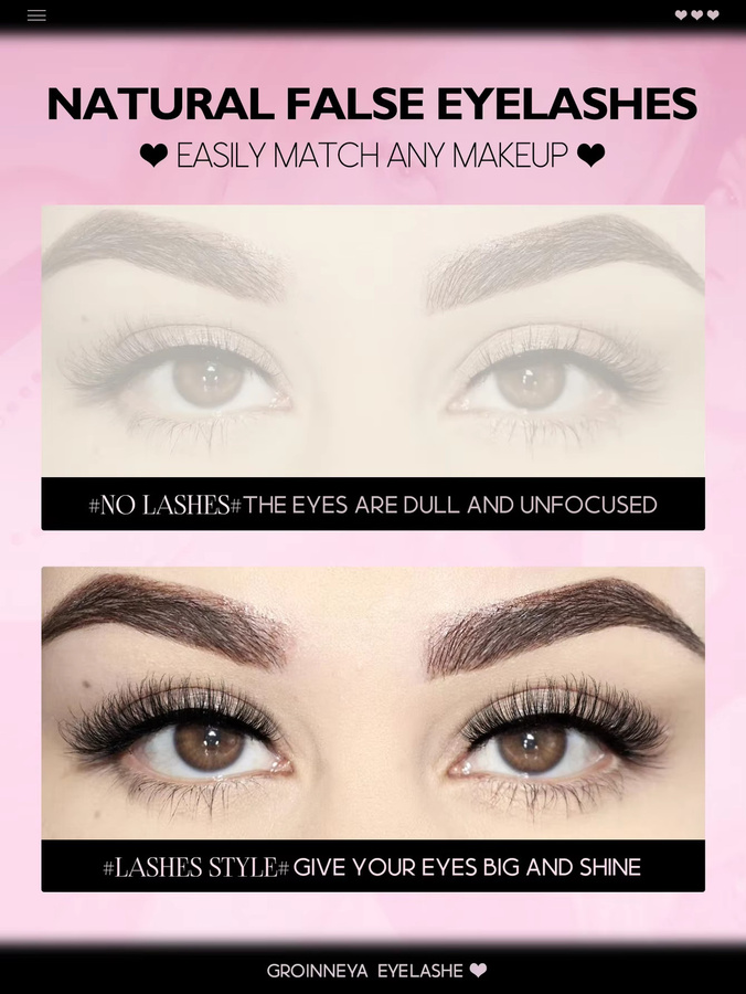 Veltrinay Falsche Wimpern, 3D-Nerzwimpern, natürlicher Look - Bild 4