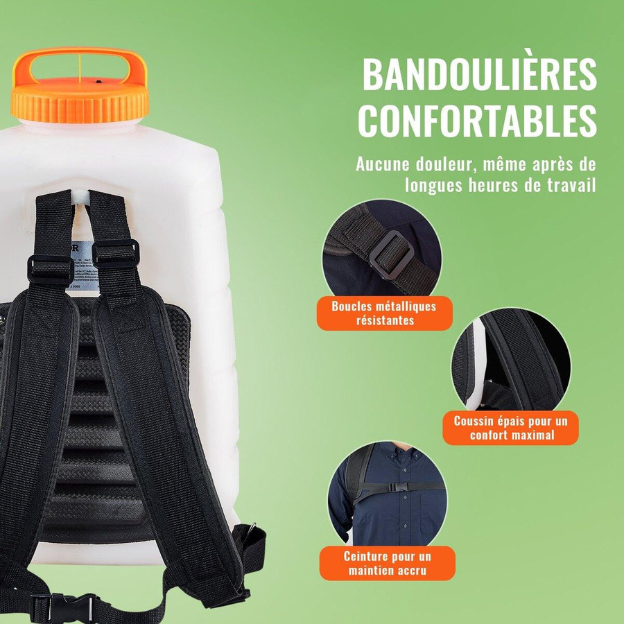 Akkubetriebene Rucksack-Spritze von Buying Solutions, MB mit 15,1 l Tank und einstellbarem Druck von 0-90 PSI - Bild 6