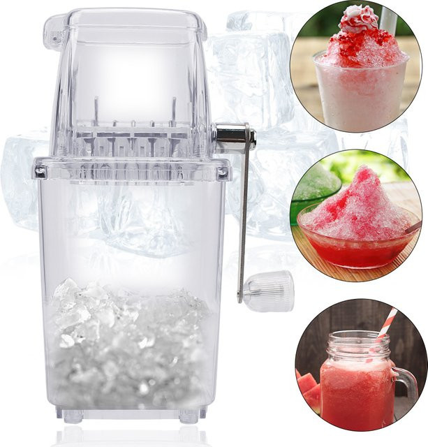 Manueller Eisbrecher und Eismaschine für die Küche, tragbar und transparent, weiß - Bild 1