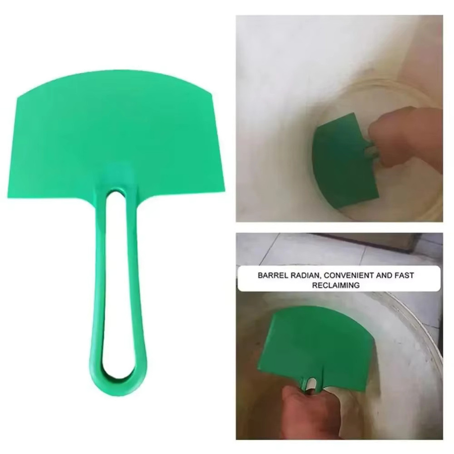 ZOMASOU 3-teiliges Set Trockenbau Werkzeuge mit gebogenem Spachtel und Schaber in Grün für Gips und Spackle - Bild 4