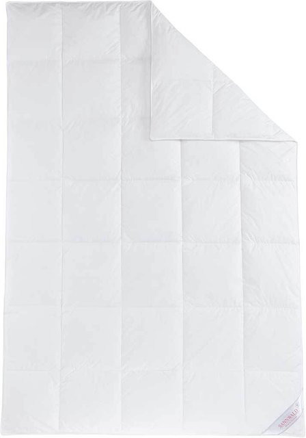 SANNWALD Premium Daunen-Kassettenbettdecke aus Baumwolle in Weiß, B/B: 200 x 220 cm - Bild 1